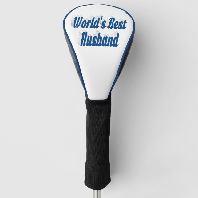 Ehemann mit blauem Text, Kopf-Abdeckung Golf Headcover (Vorderseite)