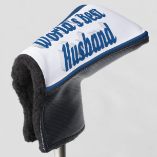 Ehemann mit blauem Text, Kopf-Abdeckung Golf Headcover