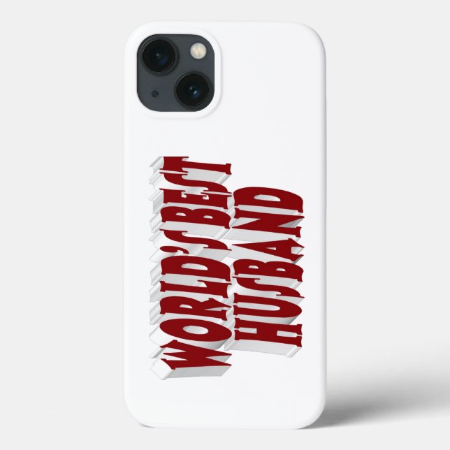 Ehemann mit burgunder Schrift  Case-Mate iPhone Hülle (Rückseite)