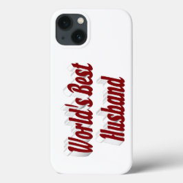 Ehemann mit burgunderrotem Text iPhone-Hülle Case-Mate iPhone Hülle