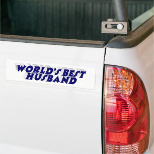 Ehemann mit dunkelblauem Text Autoaufkleber