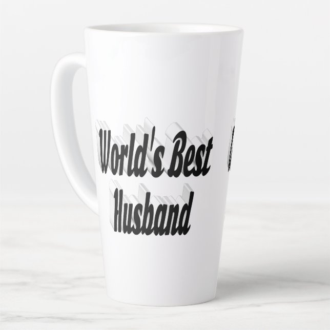 Ehemann mit schwarzem Text Milchtasse (Linke Ecke)