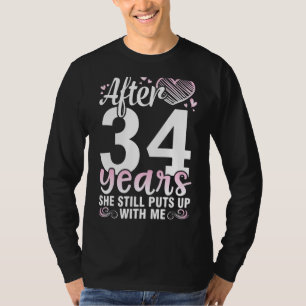 Ehemann nach 34 Jahren Ehefrau heiraten sie immer T-Shirt