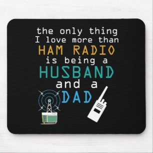 Ehemann Papa Amateurfunk Vatertag Amateur Männer Mousepad