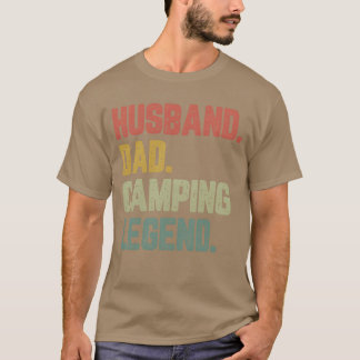 Ehemann Papa Camping Legende Lustiger Vater Mädche T-Shirt