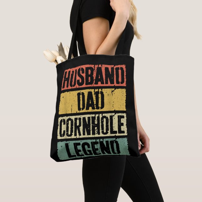 Ehemann Papa Cornhole-Legende (Von Nahem)