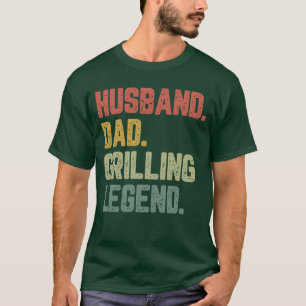 Ehemann Papa Grilllegende Lustiger Vater Mädchen T-Shirt