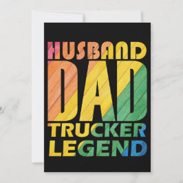 Ehemann Papa LKW-Legende von Vater, Geschenk von P Einladung