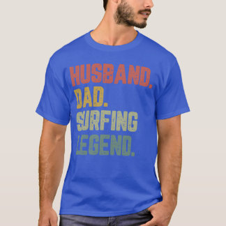 Ehemann Papa Surfen Legende Lustiger Vater vintage T-Shirt