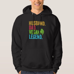 Ehemann Papa Vegan Legende Vater Gemüse Vegetarier Hoodie