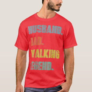 Ehemann Papa Walking Legend Vintage Vatertag T-Shirt