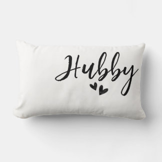 Ehemann, personalisierte minimalistische Hochzeits Lendenkissen