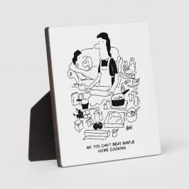 Ehemann sagt: "Einfache Zuhause-Kochen kannst du n Fotoplatte