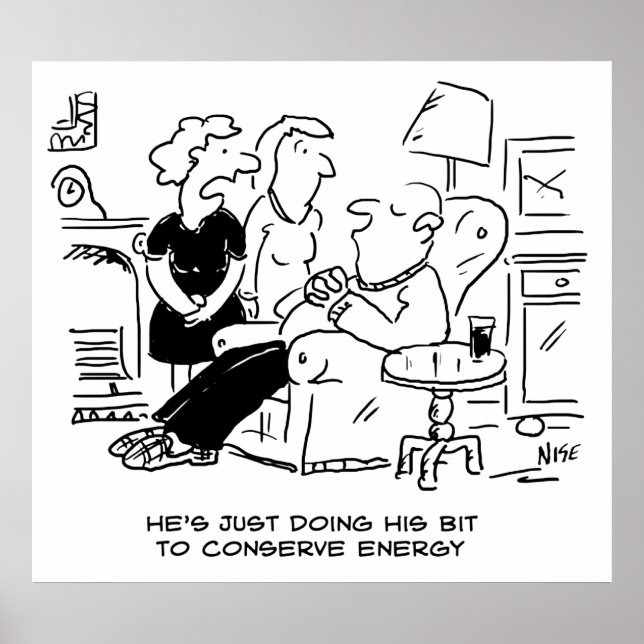 Ehemann schläft, um Energie retten Poster (Vorne)