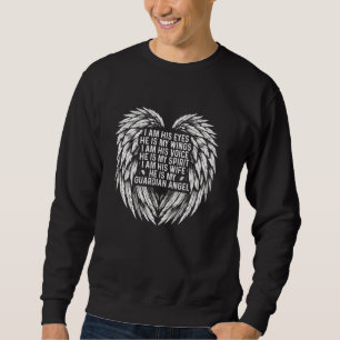Ehemann Schutzengel Witwe Zitat Verwitwete Frau Ic Sweatshirt