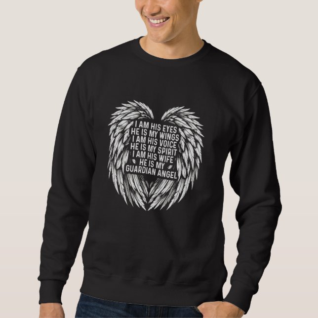 Ehemann Schutzengel Witwe Zitat Verwitwete Frau Ic Sweatshirt (Vorderseite)