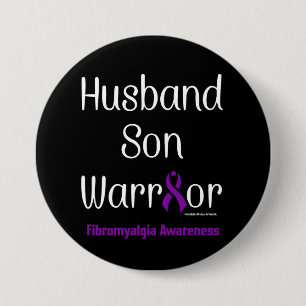Ehemann Son Warrior...Fibro Button