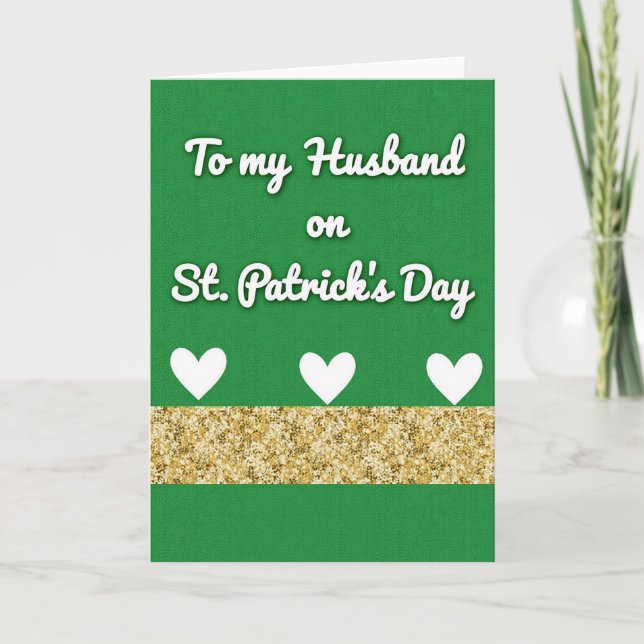Ehemann St. Patrick's Day Karte (Vorderseite)