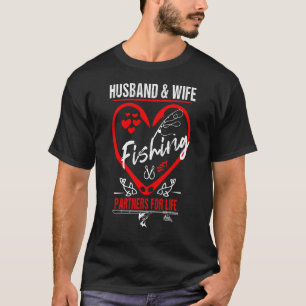 Ehemann und Ehefrau Angelpartner fürs Leben Fische T-Shirt