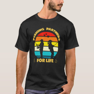 Ehemann und Ehefrau Angelpartner fürs Leben Retro  T-Shirt