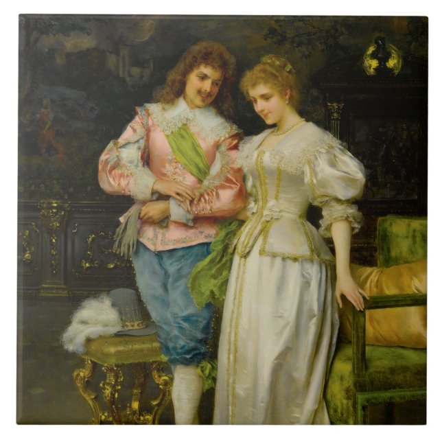 Ehemann und Ehefrau betrogen (Hochzeit und Ehe) Fliese (Vorderseite)