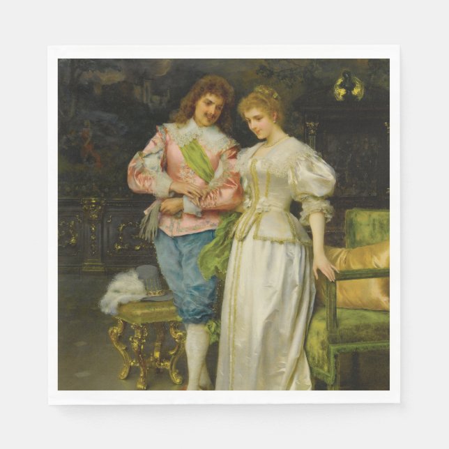 Ehemann und Ehefrau betrogen (Hochzeit und Ehe) Serviette (Vorderseite)