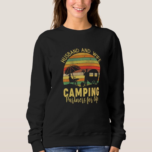 Ehemann und Ehefrau Camping-Partner fürs Leben Süß Sweatshirt (Vorderseite)