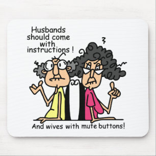 Ehemann-und Ehefrau-Haltungs-Spaß Mousepad