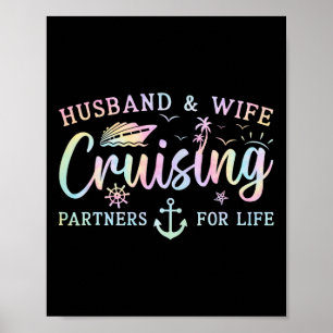 Ehemann und Ehefrau Kreuzfahrt 2025 Passendes Paar Poster