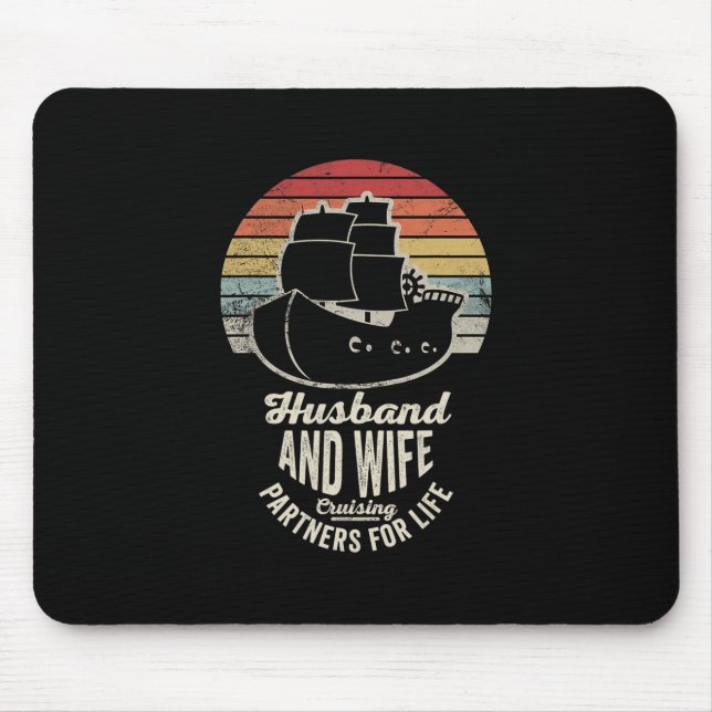 Ehemann und Ehefrau Kreuzfahrtpartner fürs Leben 2 Mousepad (Vorne)