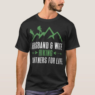 Ehemann und Ehefrau Wanderpartner fürs Leben Berg T-Shirt