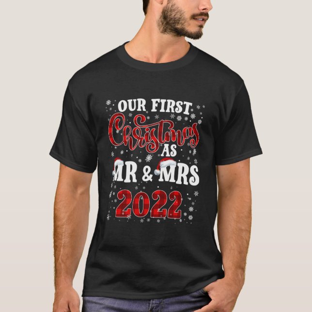 Ehemann Unsere Ersten Als Herr Frau 2022 T-Shirt (Vorderseite)
