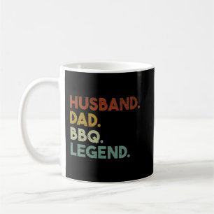 Ehemann Vater BBQ Legende Vintage BBQ Grillen Kaffeetasse