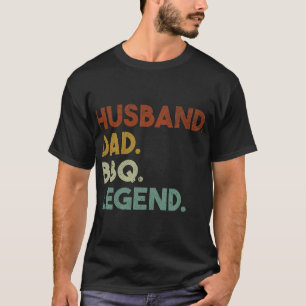 Ehemann Vater BBQ Legende Vintage BBQ Grillen T-Shirt