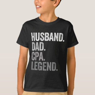 Ehemann Vater Cpa Zertifizierter Öffentlicher Desi T-Shirt