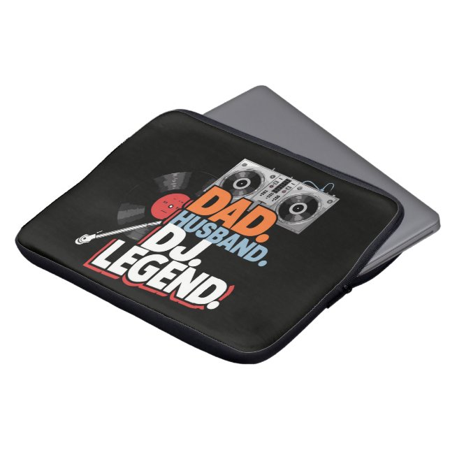 Ehemann Vater DJ Legende Laptopschutzhülle (Vorne Oben)