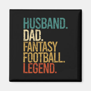 Ehemann Vater Fantasy Football Legende Lustige Män Magnet