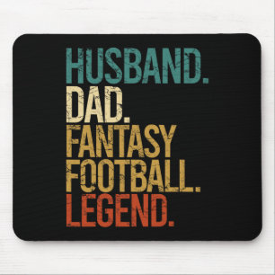 Ehemann Vater Fantasy Football Legende Lustige Män Mousepad