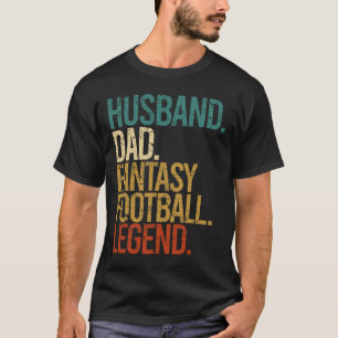 Ehemann Vater Fantasy Football Legende Lustige Män T-Shirt