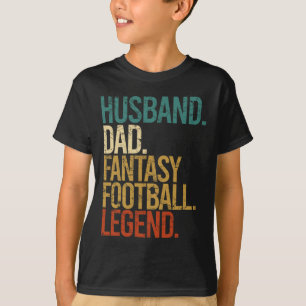 Ehemann Vater Fantasy Football Legende Lustige Män T-Shirt