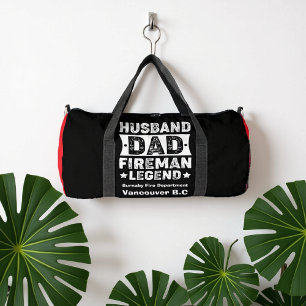 Ehemann Vater Feuerwehrmann Legende Stolz Duffle Bag