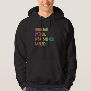 Ehemann Vater Fleisch Smoker Legend Grillen Vater Hoodie