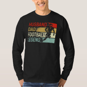Ehemann Vater Football Legend Vintager Vater Tag T-Shirt