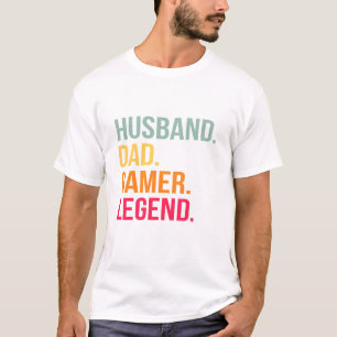 Ehemann Vater Gamer Legende T-Shirt