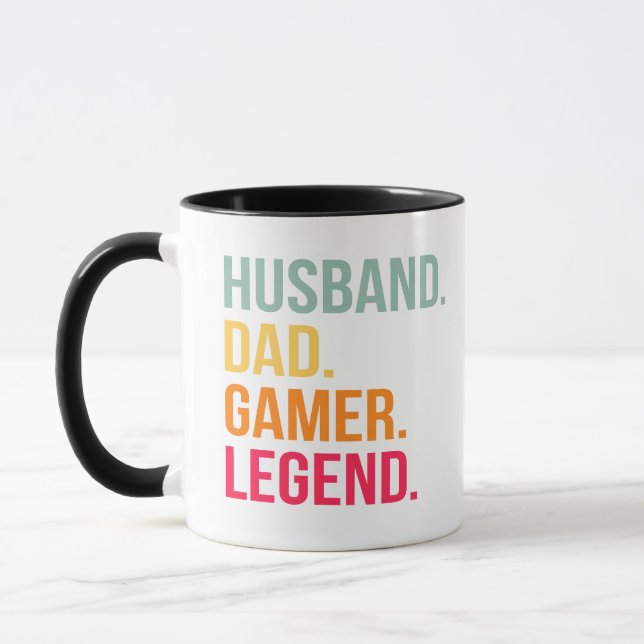Ehemann Vater Gamer Legende Tasse (Links)