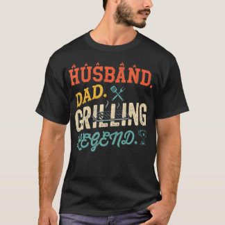 Ehemann Vater Grill Legende Bbq Barbecue T-Shirt