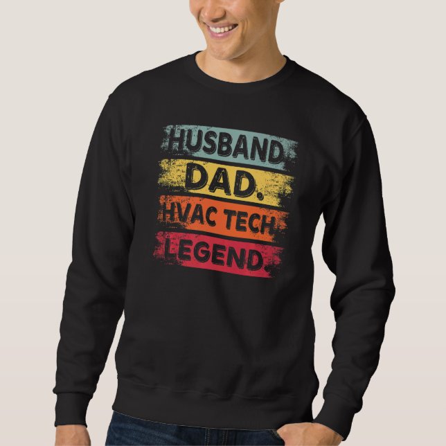 Ehemann Vater HLK-Techniker  HLK-Techniker Reparat Sweatshirt (Vorderseite)
