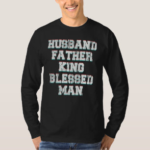 Ehemann Vater König Gesegneter Mann Cooler Daddy T-Shirt