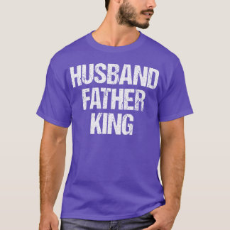 Ehemann Vater König retro T-Shirt