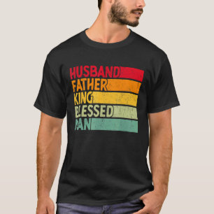 Ehemann Vater König Seligen Mann Vater Black Histo T-Shirt